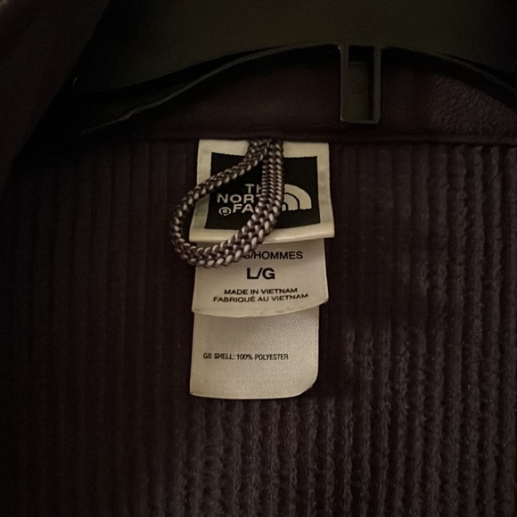 North Face Fleece Full Zip Up- Black -Size L - Picture 2 of 4